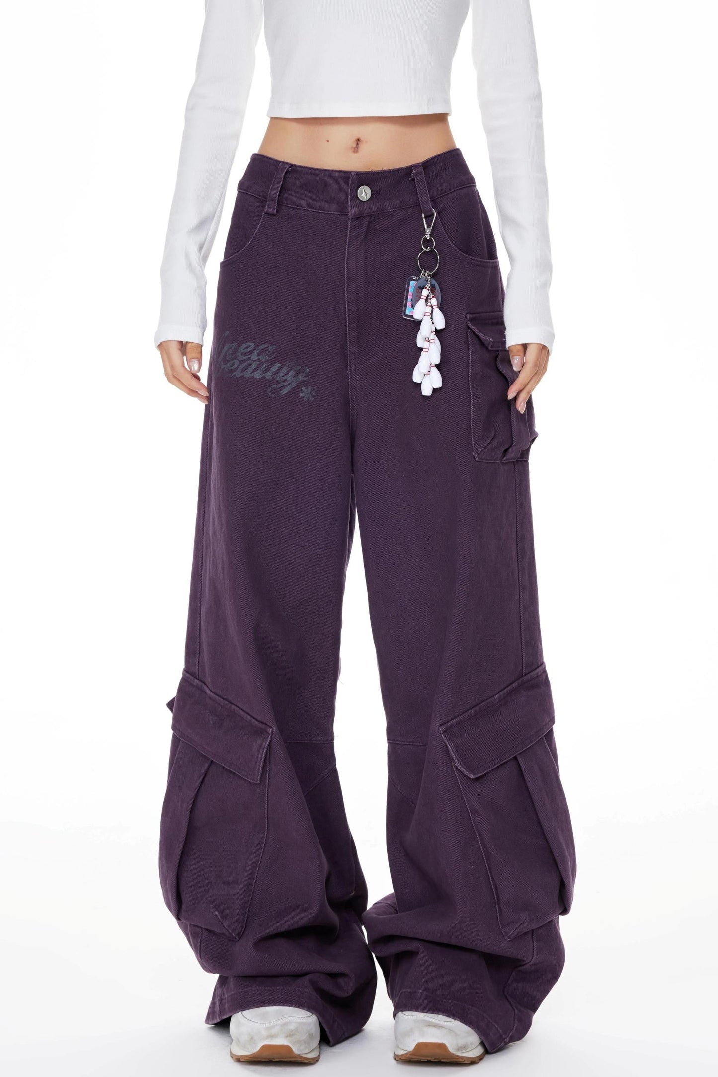 Purple Cargo Pants