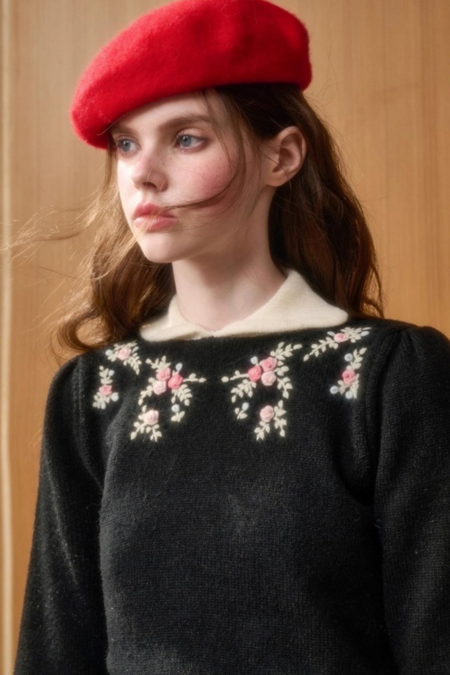 Wool Handmade Embroidered Sweater