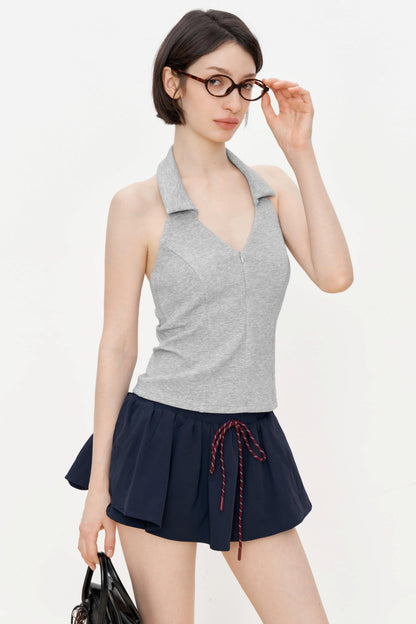 Gray Slim Fit Tank Top