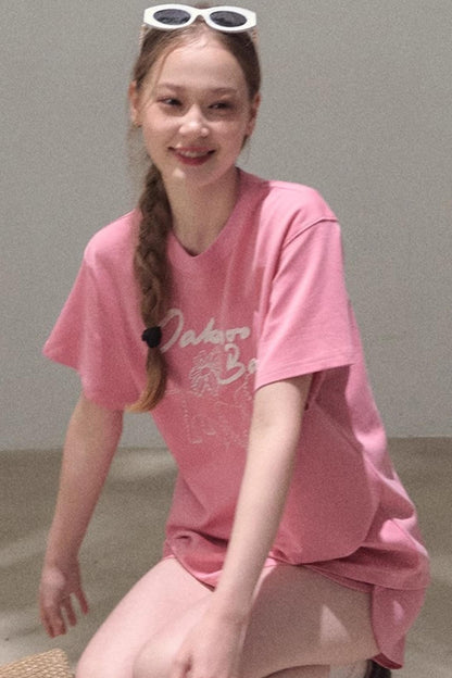 Cotton Lounge Top Shorts Set-Up