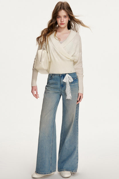 Romantic Encounter Wool Knit Sweater