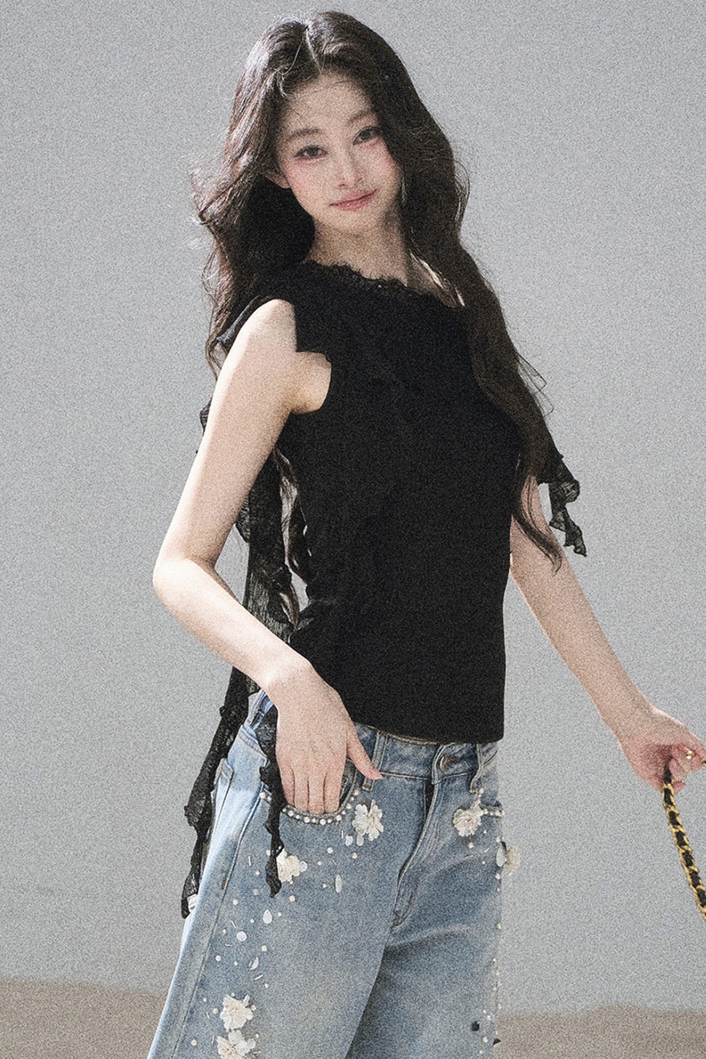 Before the Sunset Lace Off-Shoulder Top