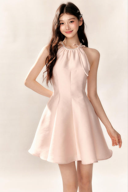 Luxe Satin A-Line Waist Dress Set-Up