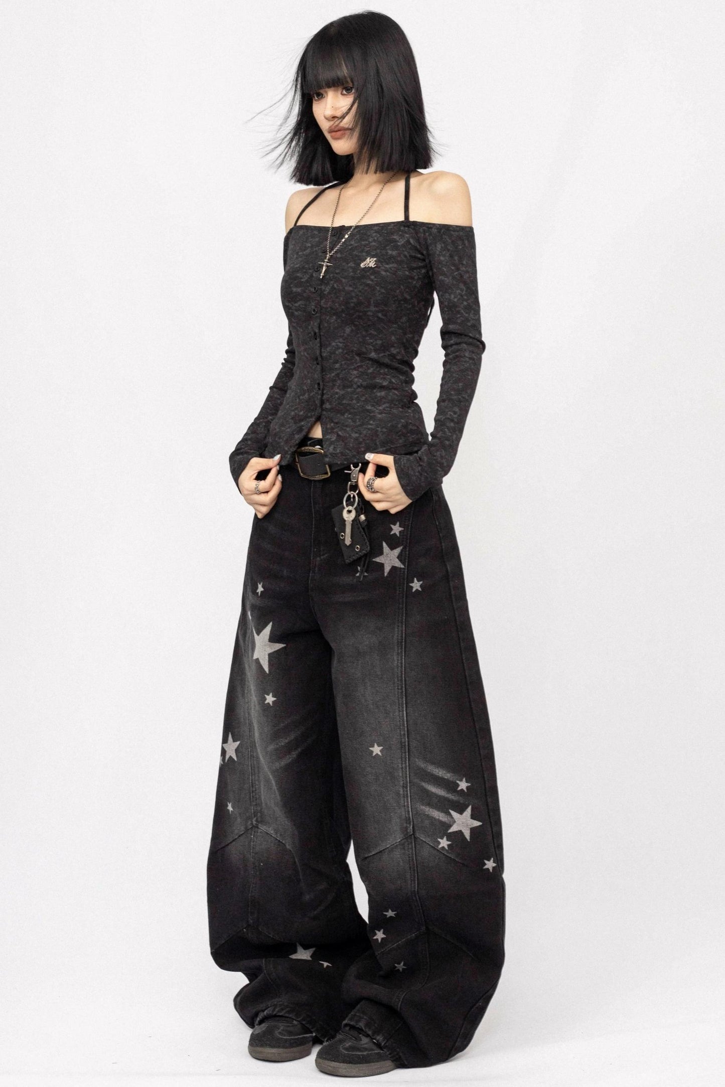 American Vintage Star Print Jeans