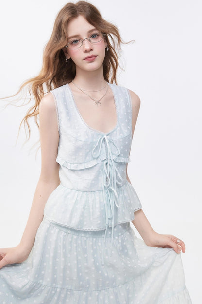 Floral Print Two-Piece Skirt Set-Up