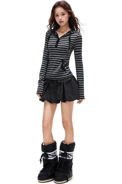 Floral Bud A-Line Skirt