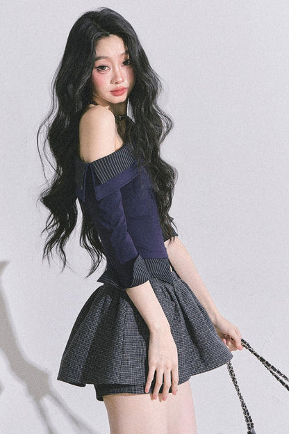 Gray Tone Striped T-Shirt