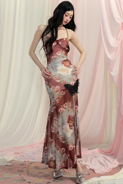 Floral Fishtail Dress