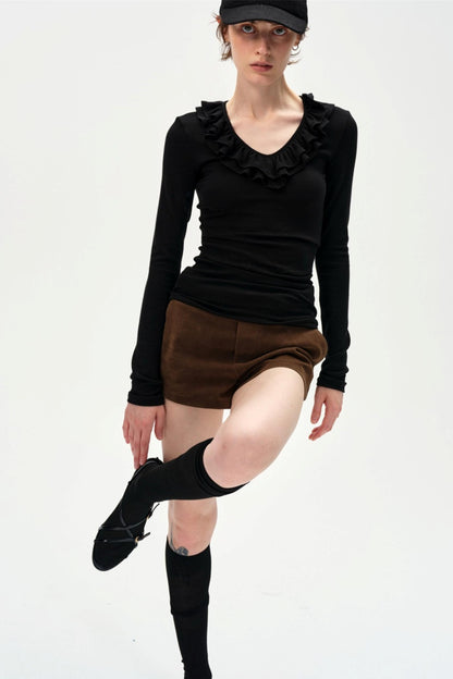 Lace V-Neck Slimming Top