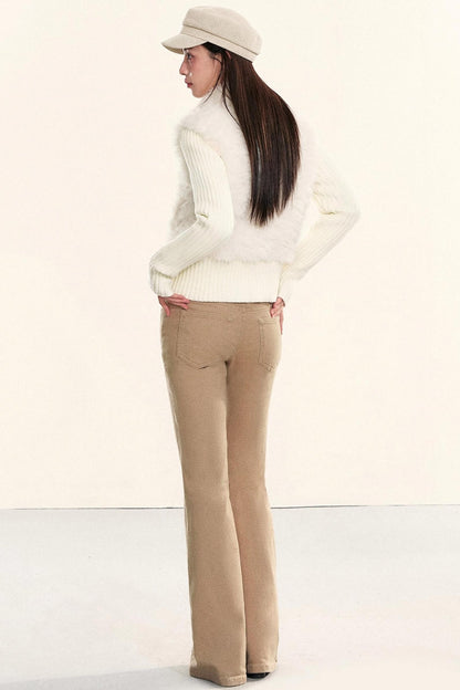 Velvet Fur Patchwork Jacket