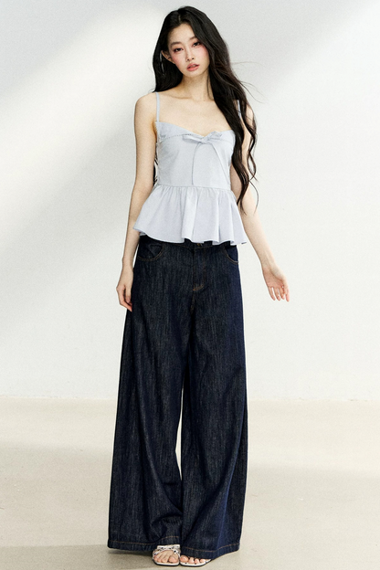 Ruffled Bow Camisole Top
