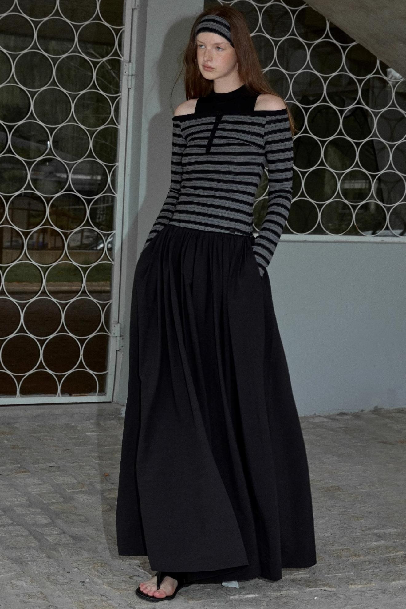 Shoulder Shirt Dress Set-Up