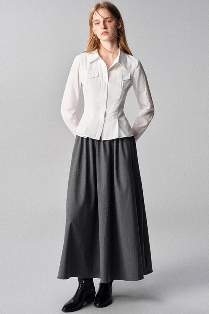 Seas Lyocell White Slimming Shirt