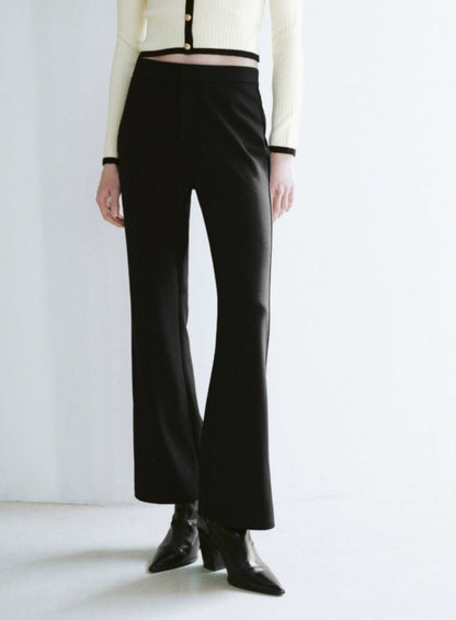 High-waisted Thin Flared Pants