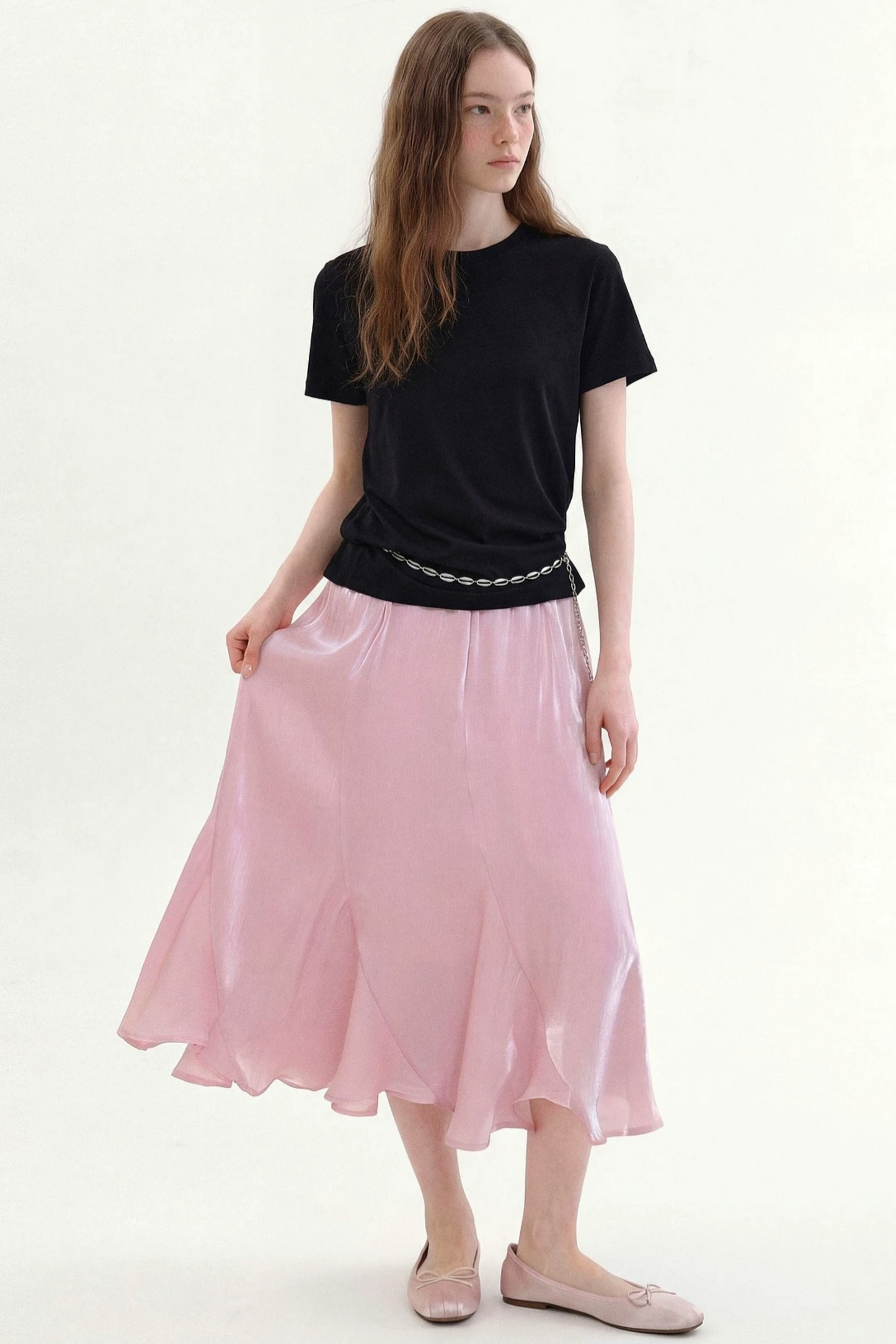 Romantic Fishtail Draped Skirt
