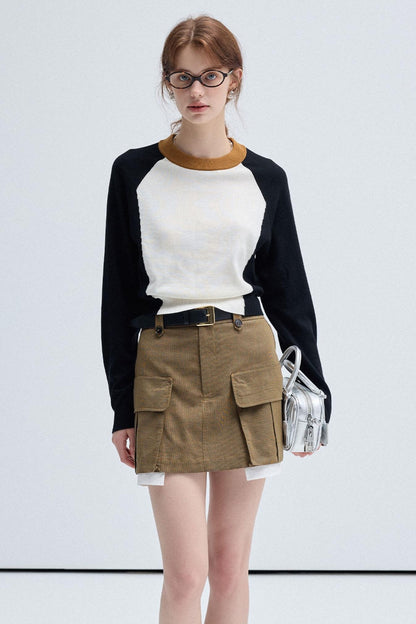 IRREGULAR DESIGN CARGO SKIRT