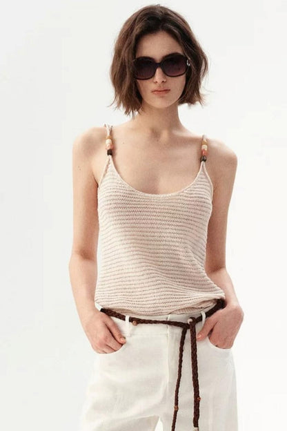 Washi Yarn Beaded Camisole