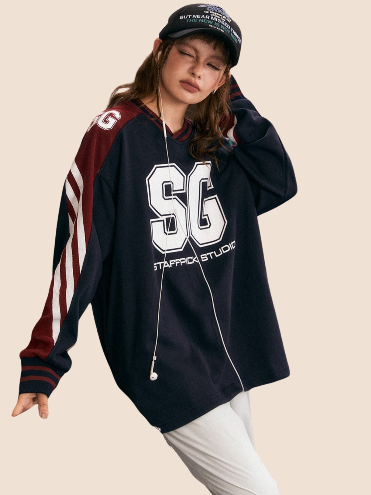 Retro Sporty Pullover Top