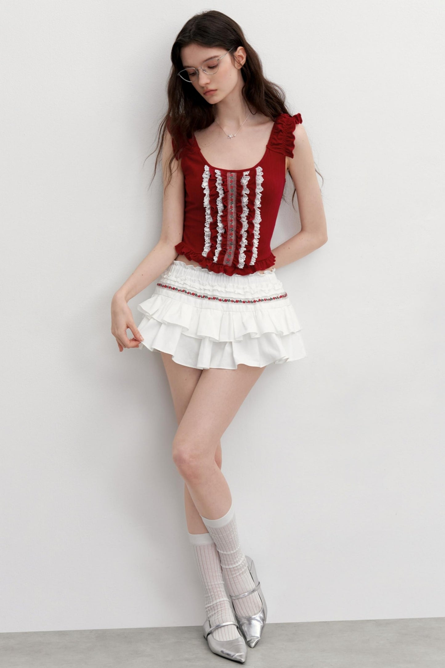 Vintage Embroidered Half Skirt