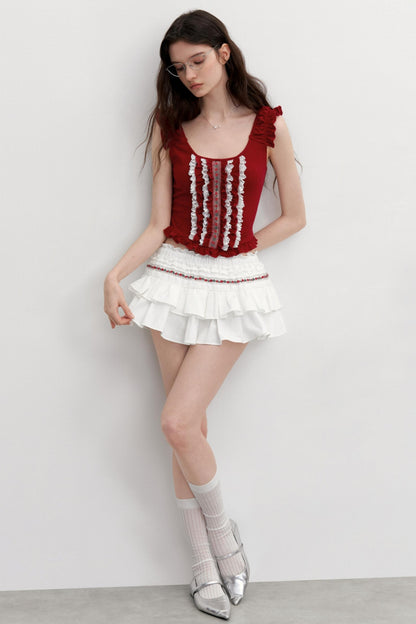 Vintage Embroidered Half Skirt