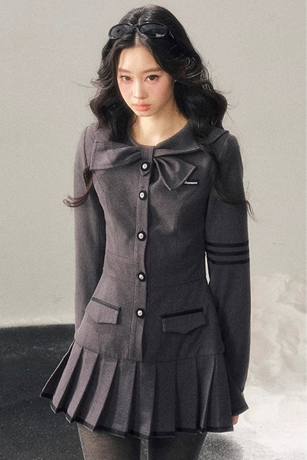 Delicia Pleated Winter Dress