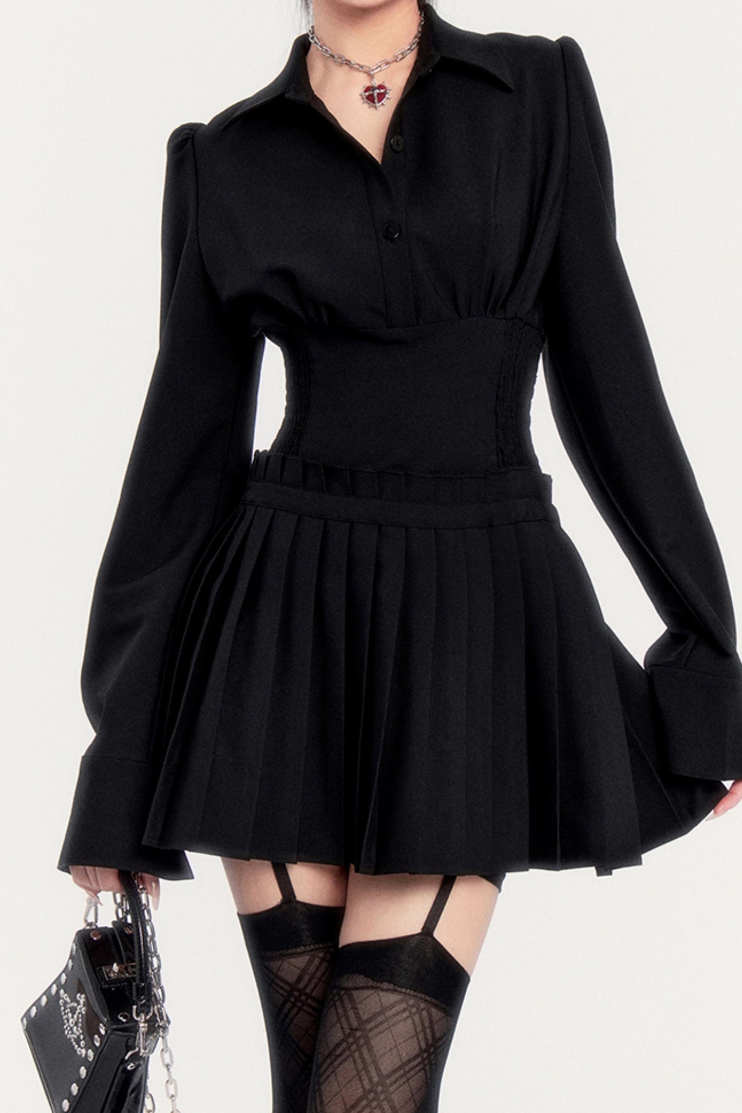 Versatile Commuting Pleated Dress