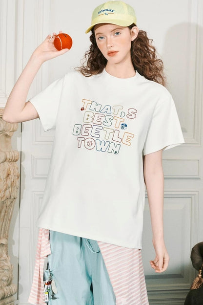 Vibrant High Neck Tee