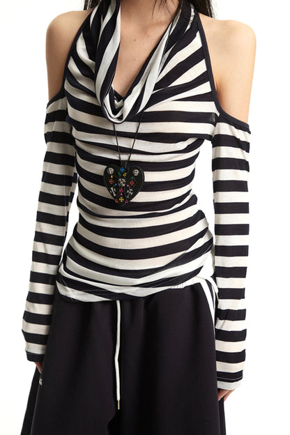 Vintage Halterneck Long Sleeve T-Shirt