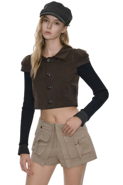 Vintage Retro Spring Workwear Top