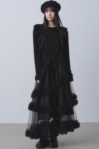 Mist Falling Mesh Skirt