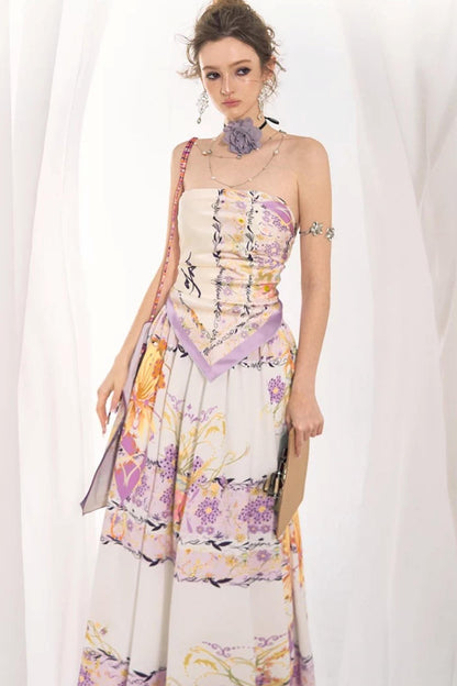 French Floral Resort Skirt Set-Up