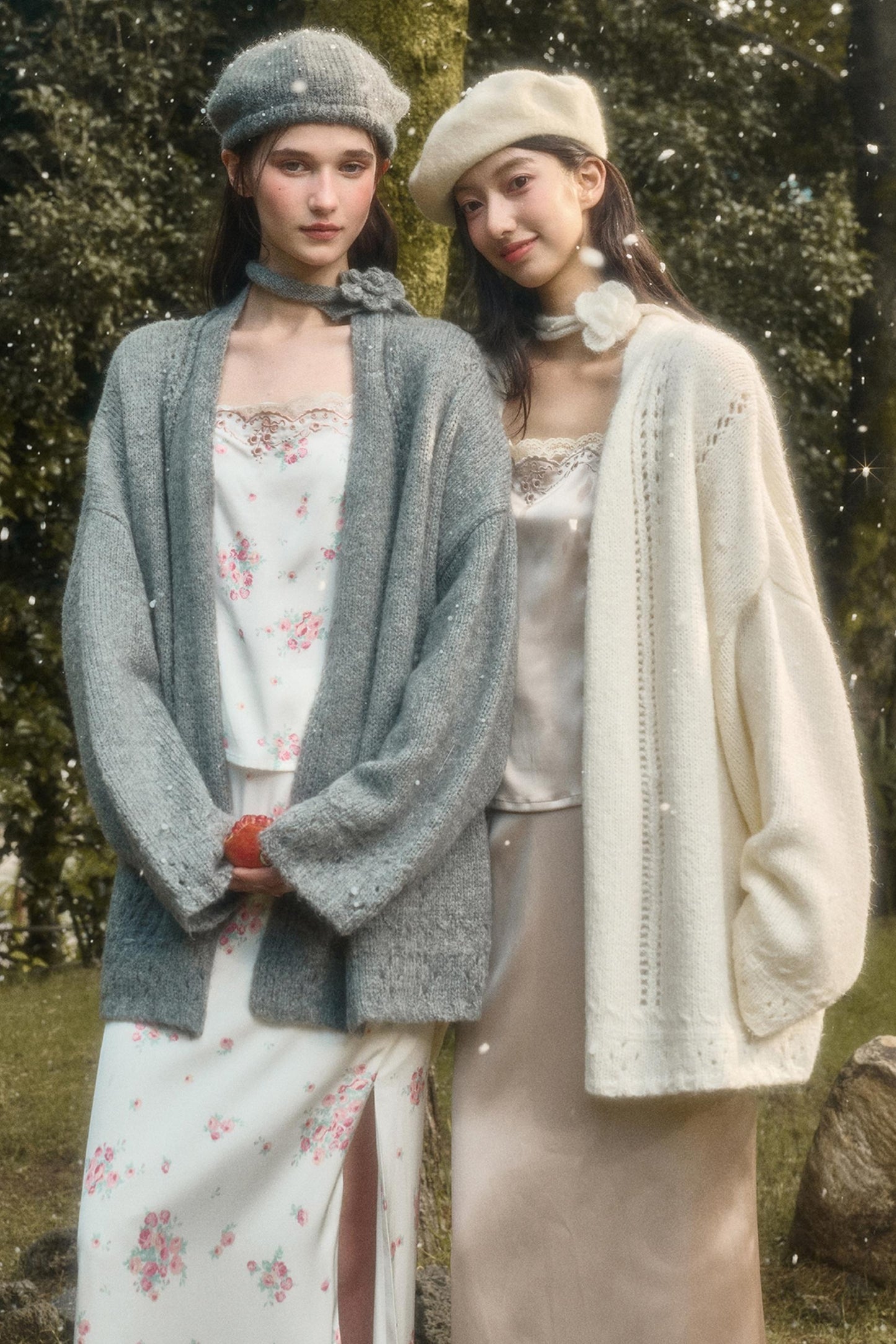 Comfortable Embroidery Top & Skirt Set-Up