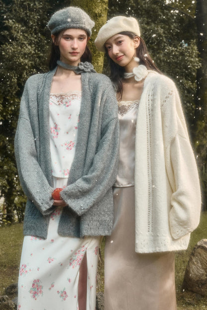 Comfortable Embroidery Top & Skirt Set-Up