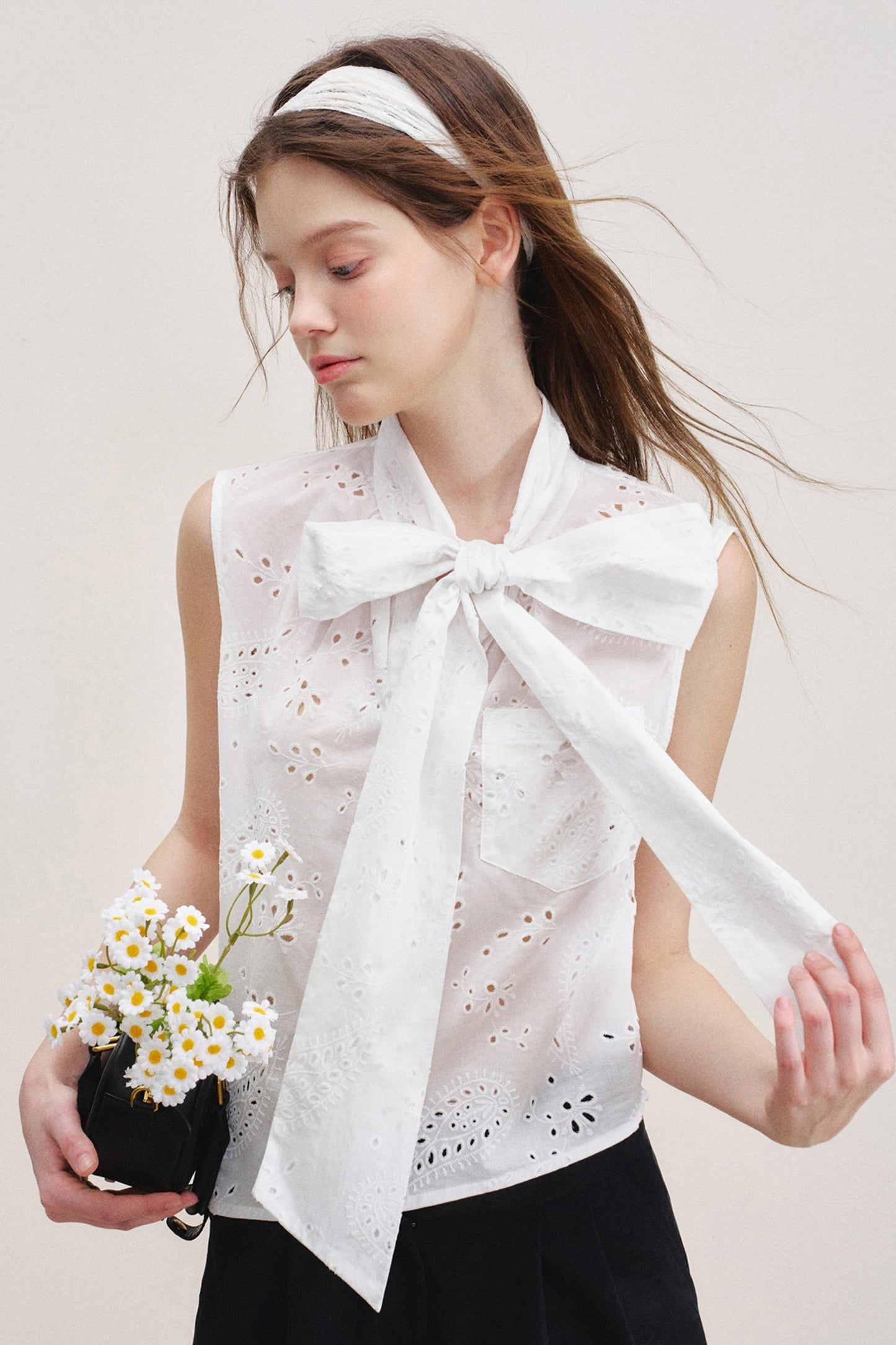 Romantic Bow Tie Vest