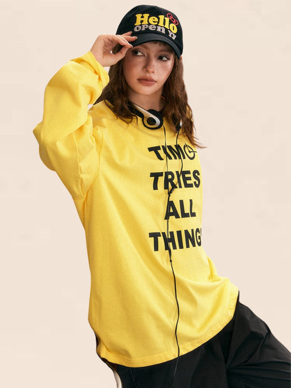 Long-Sleeved Casual Sweatshirt