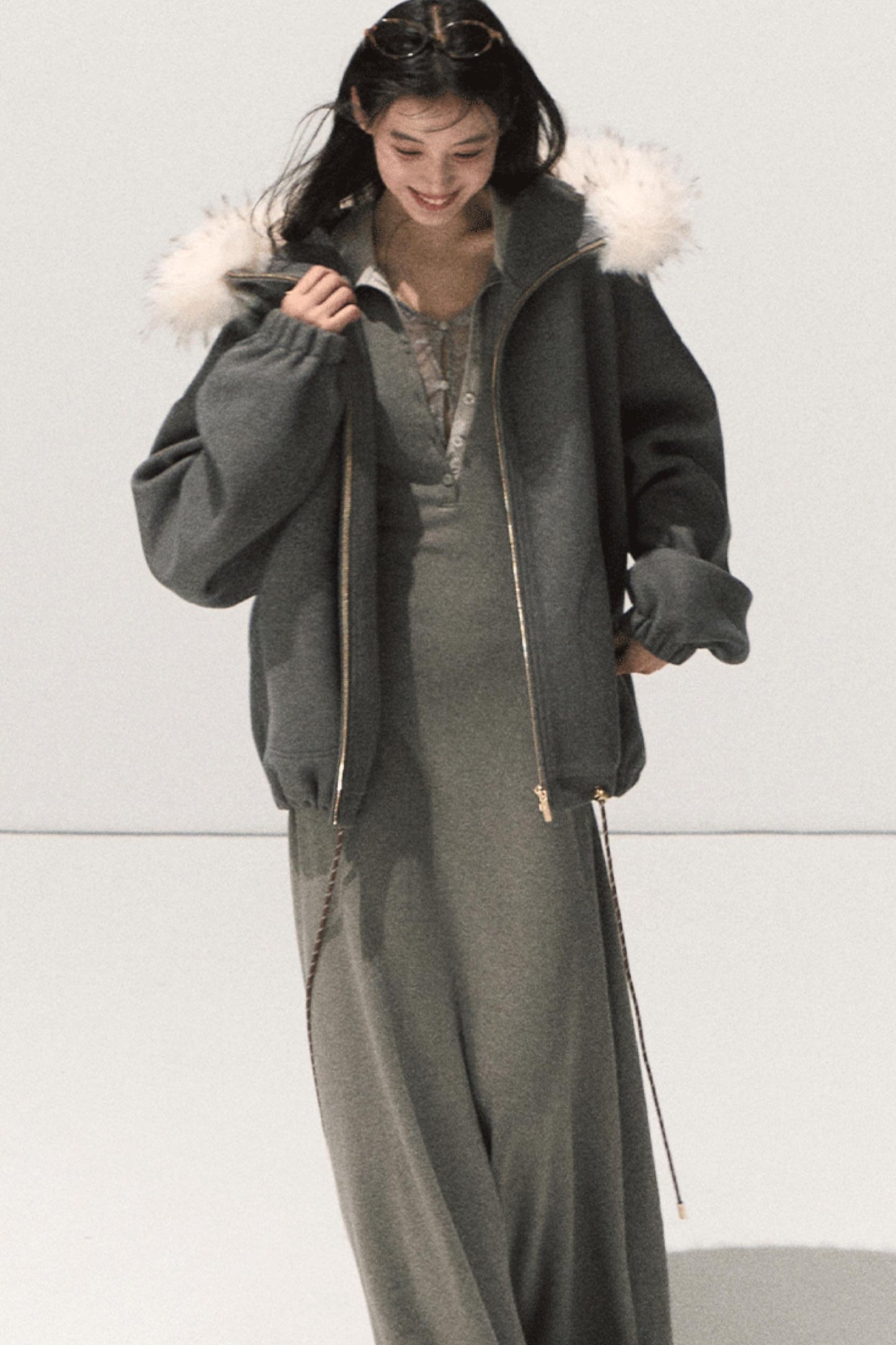 Smoke Cinched Waist Dress