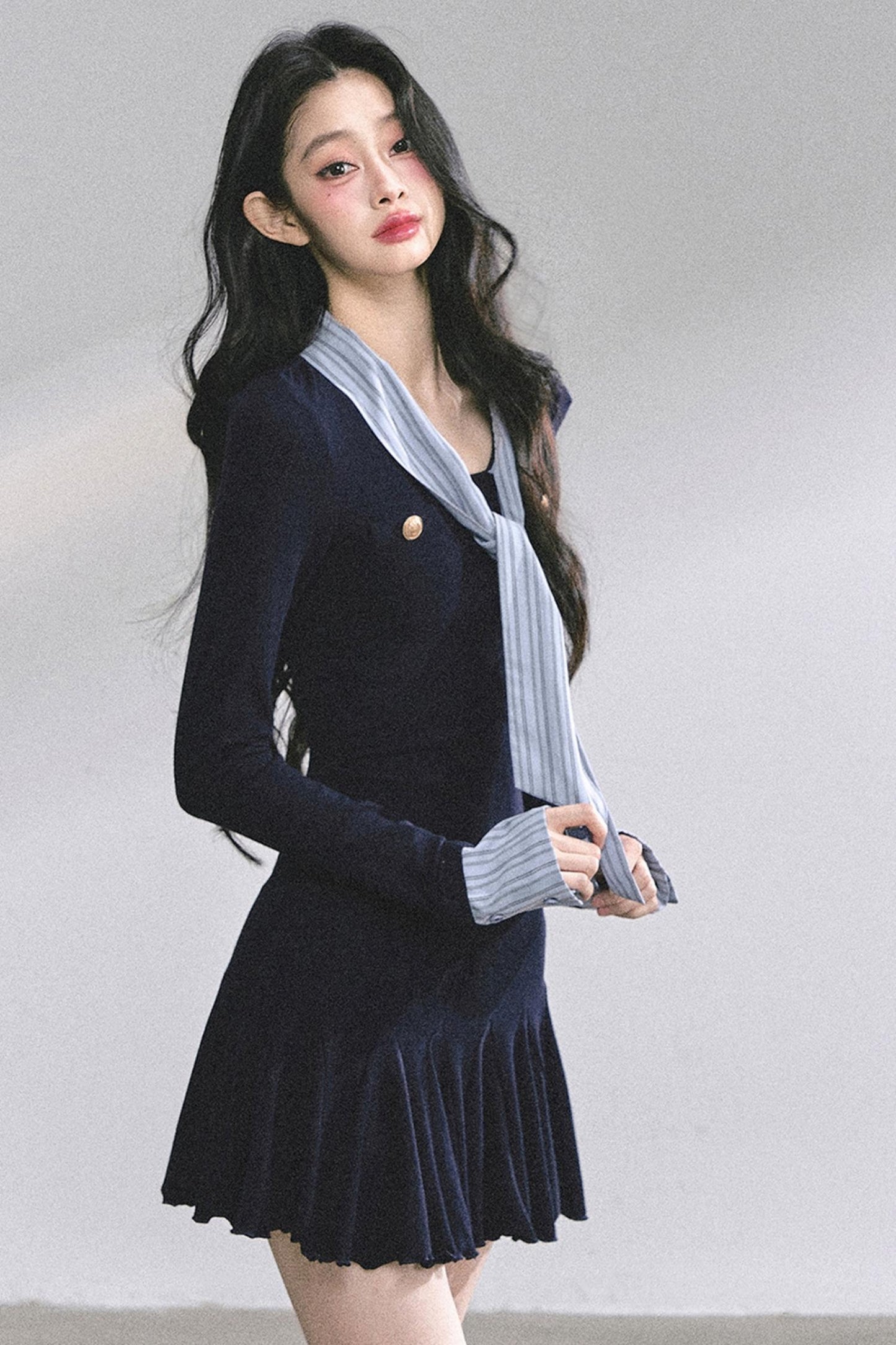 American Autumn Waist Slimming Dress