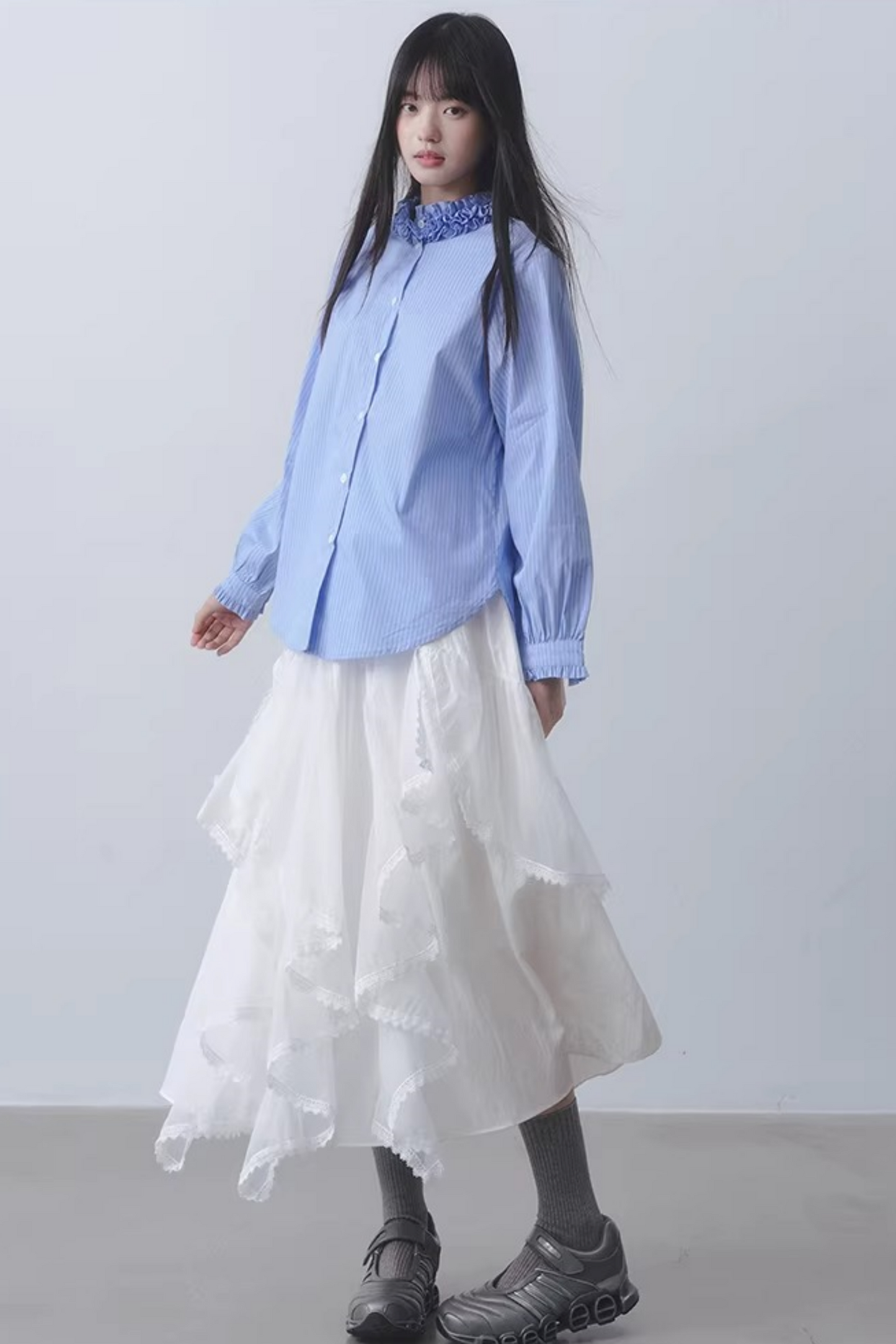 Blue Sea Striped Blouse