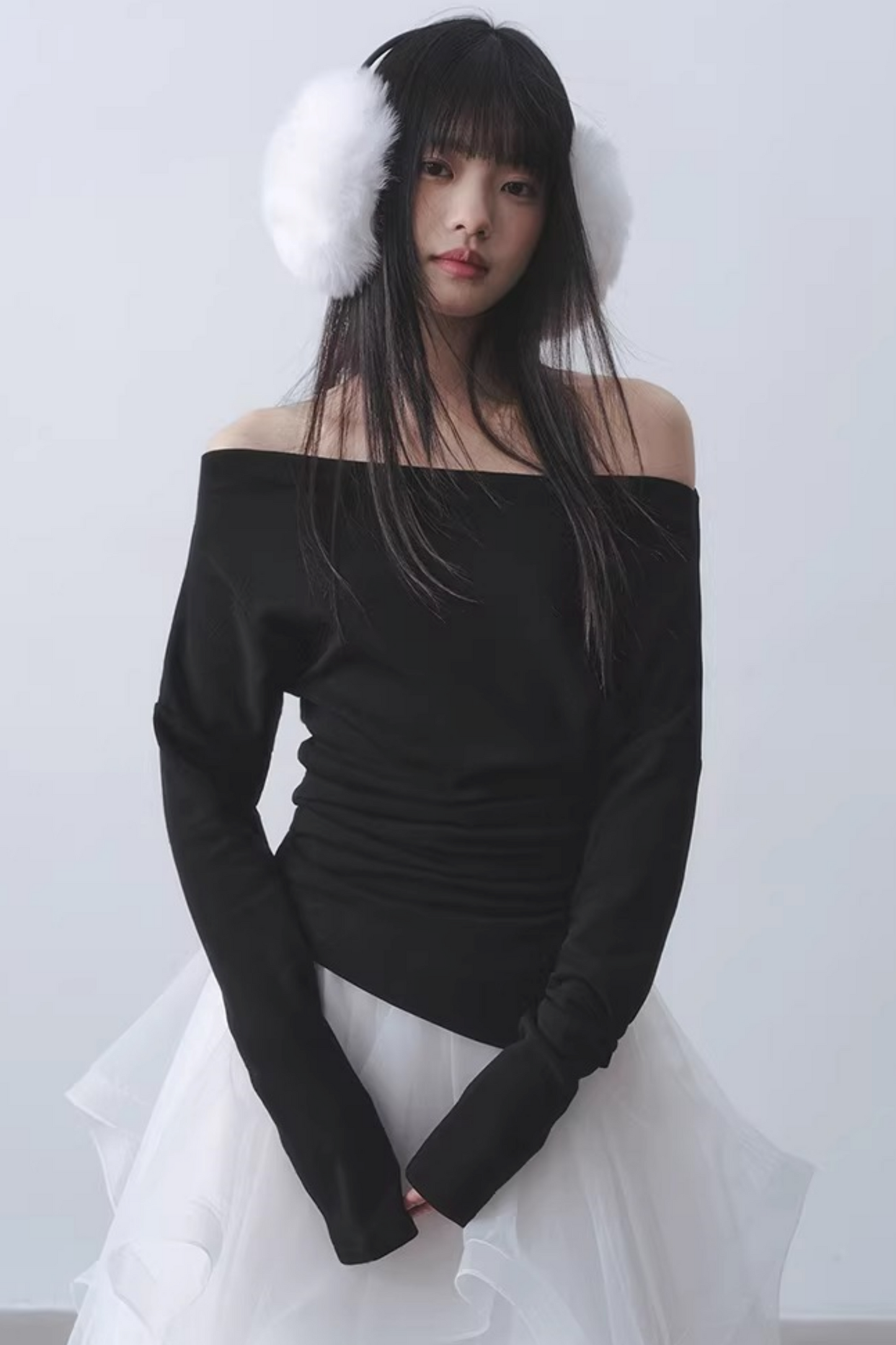 Misty City Pleated Knit Sweater