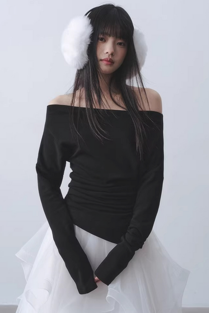 Misty City Pleated Knit Sweater