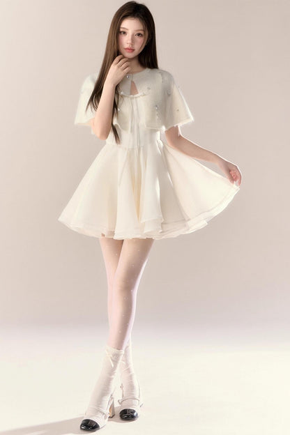 Blue Puff Dress Set-Up