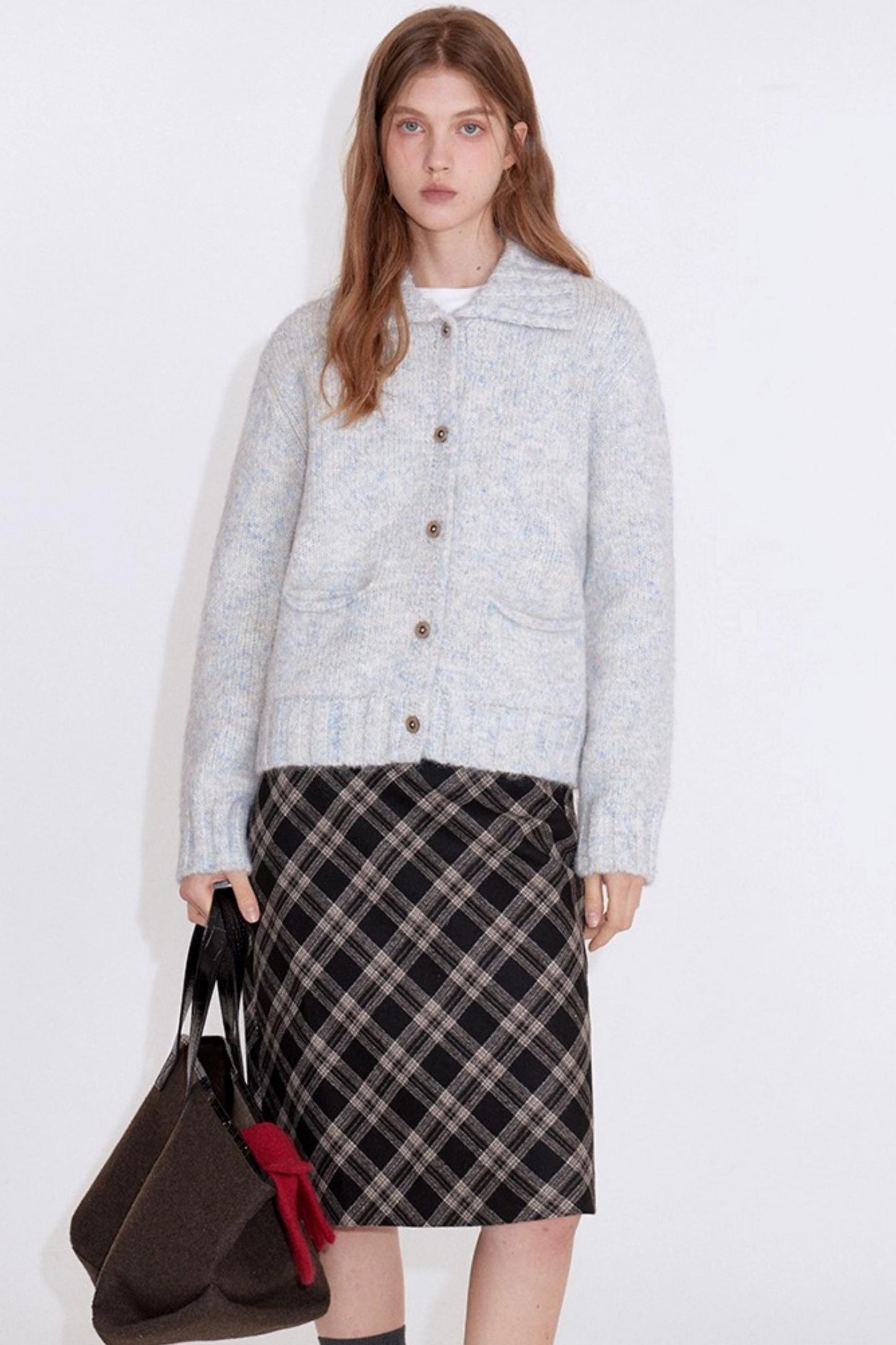 Velvet Wood Grain Cardigan