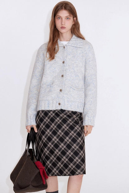 Velvet Wood Grain Cardigan