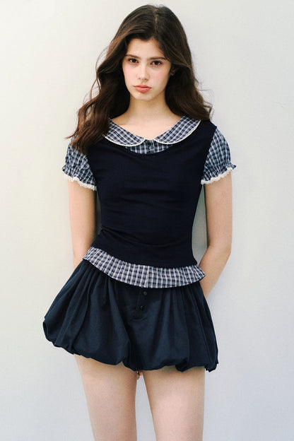 Tencel Wool Two-Piece Blouse