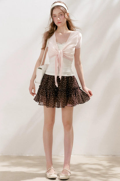 Staycation Floral Ruffle Skirt