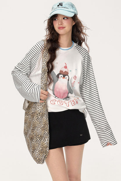 Raglan Striped T-Shirt
