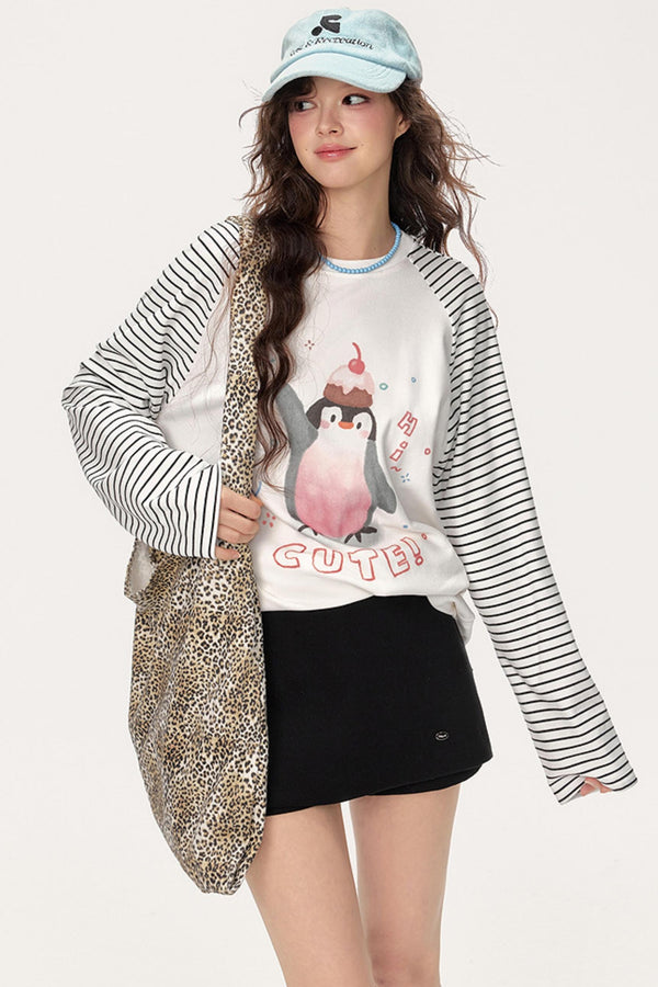 Raglan Striped T-Shirt