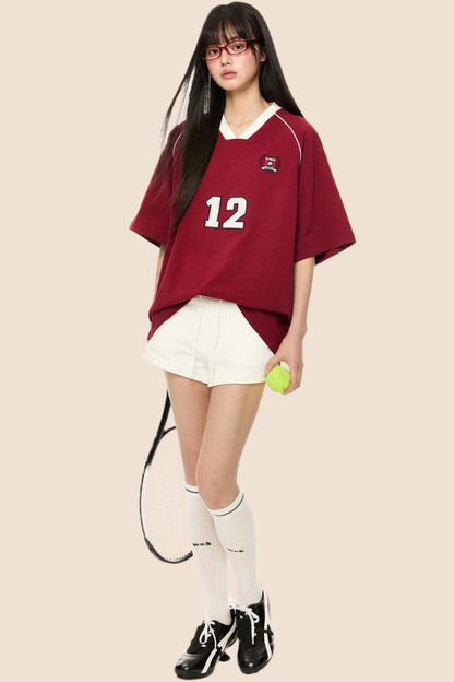 White High-Waist Hot Pants