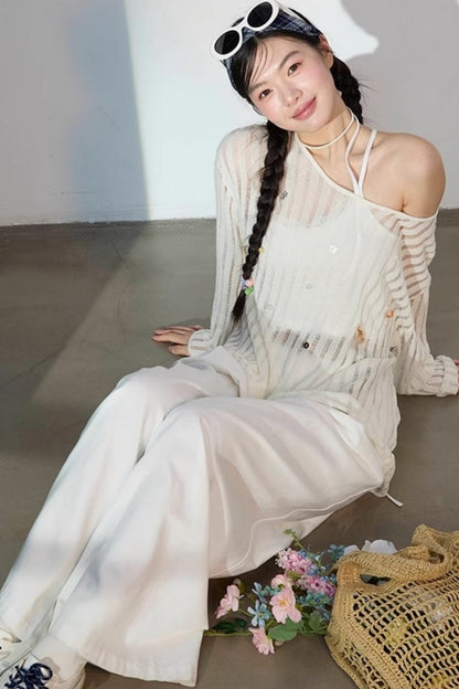 Chic Sunscreen Blouse