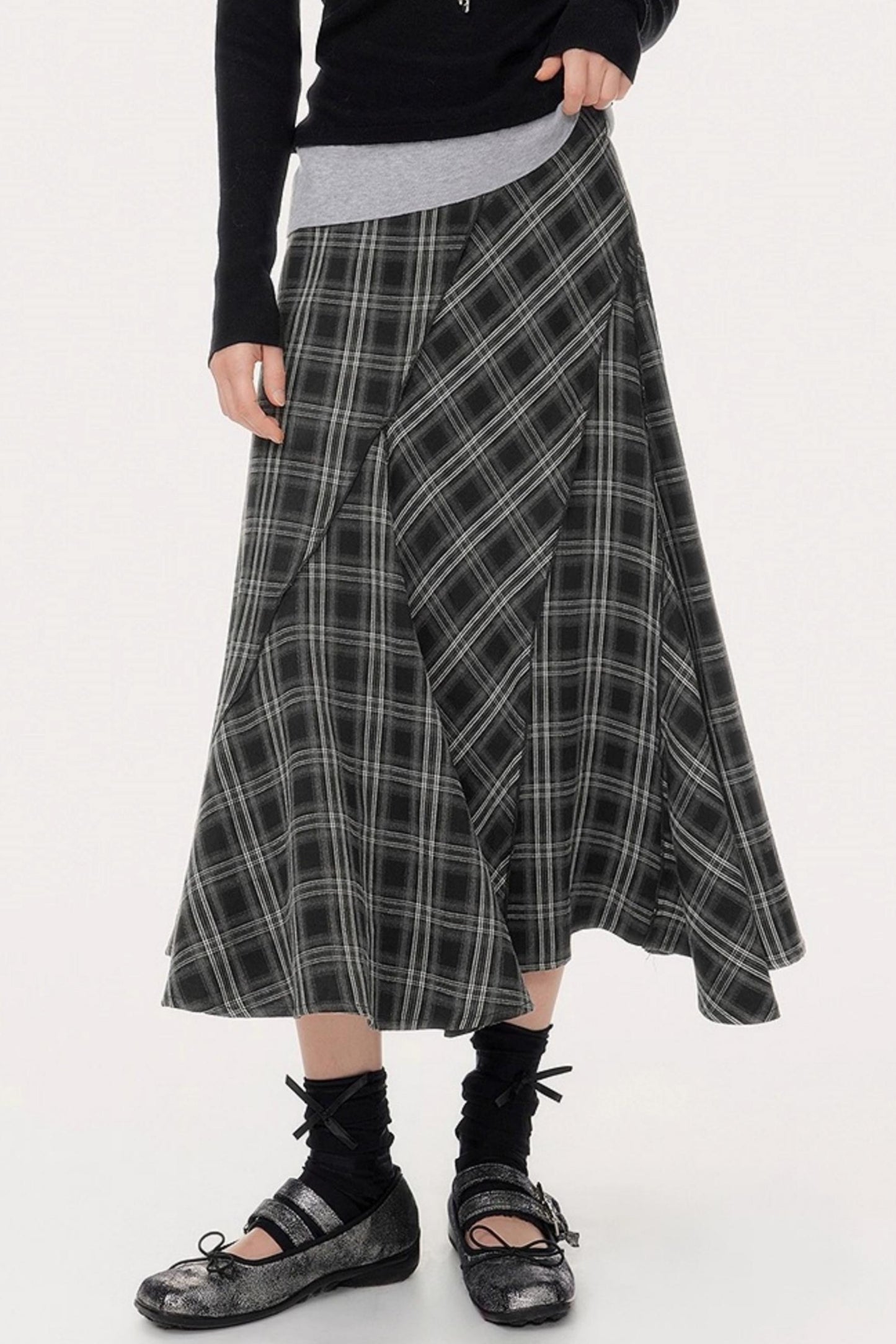 Slimming Fashion Plaid Skirt